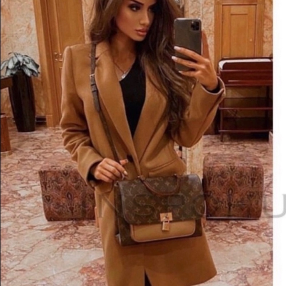 zara  Wool menswear style coat long jacket tan bloggers fav